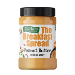 Zucchero Peanut Butter, Original Recipe, Crunchy, 400G - Keto | Vegan | Protein: 26 G