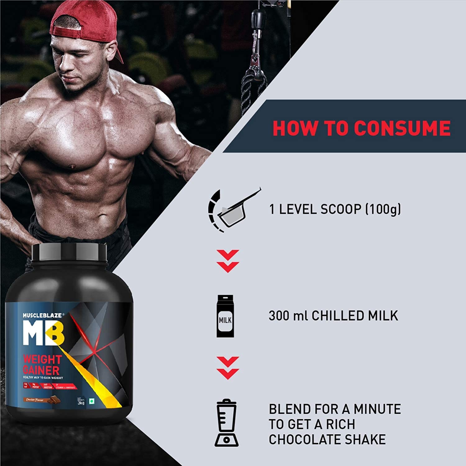 MuscleBlaze Weight Gainer with Added Digezyme Beast Nutrition