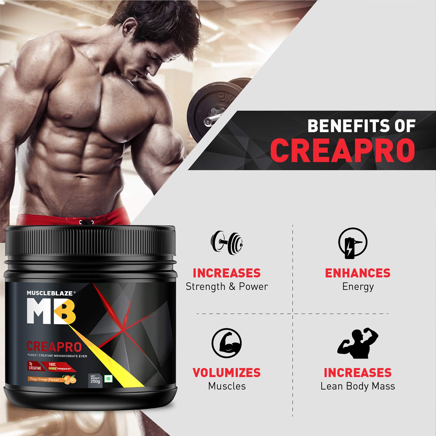 Image Of Muscleblaze Creapro With Creapure Beast Nutrition
