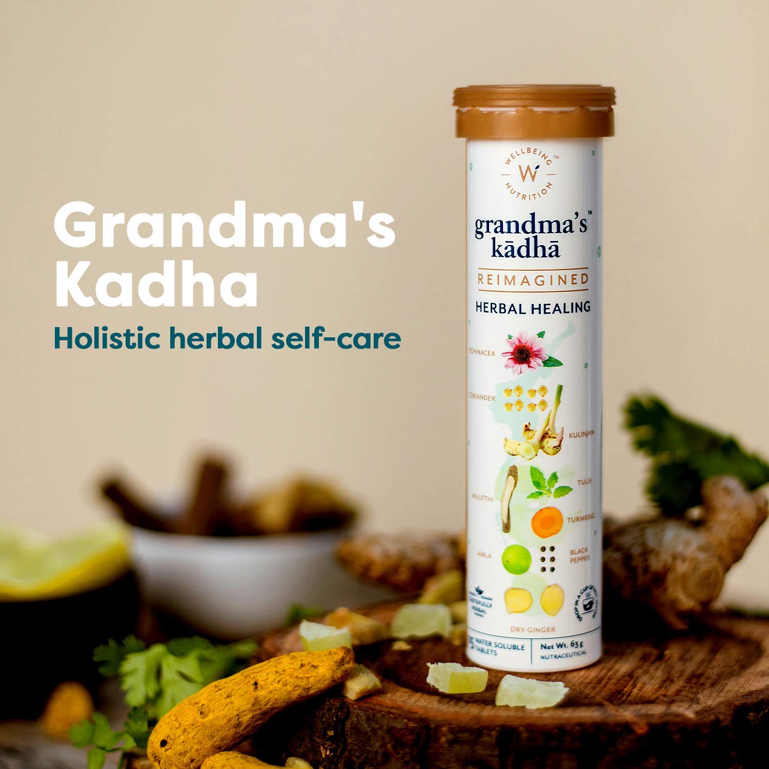 Image Of Wellbeing Nutrition Grandma'S Kadha Beast Nutrition