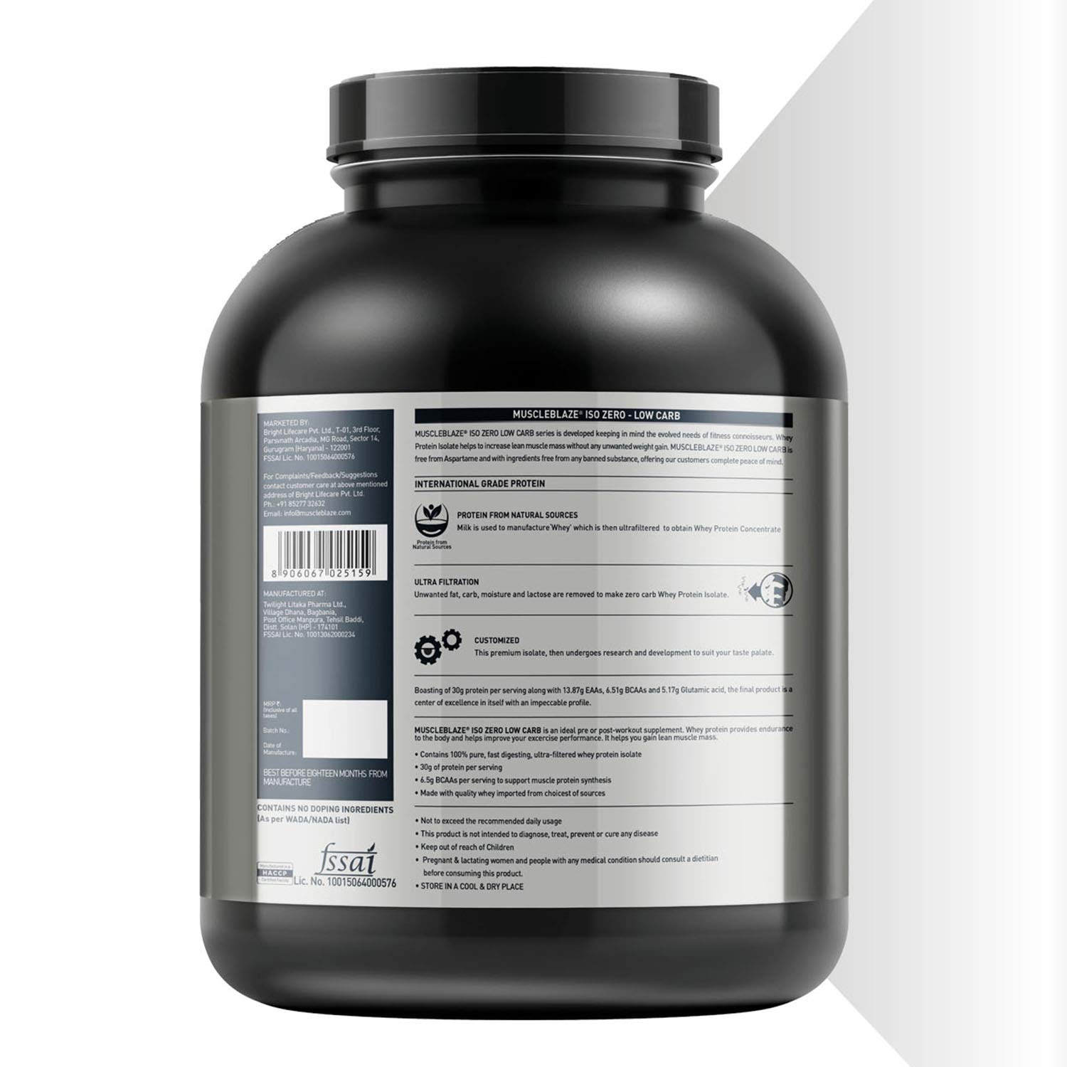 Image Of Muscleblaze Iso-Zero Low Carb Whey Protein Isolate Beast Nutrition