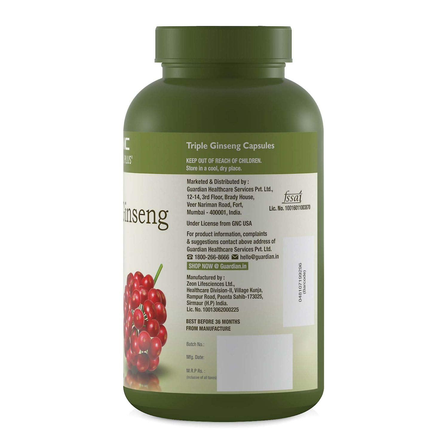Image Of Gnc Triple Ginseng Root, 90 Capsules Beast Nutrition