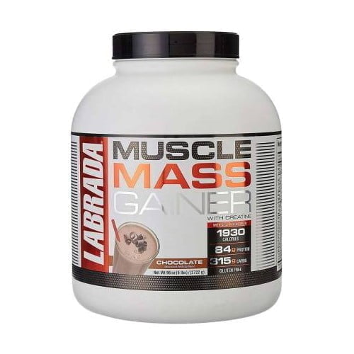 Image of Labrada Muscle Mass Gainer in Flavour Chocolate and Size 6.6 lbs