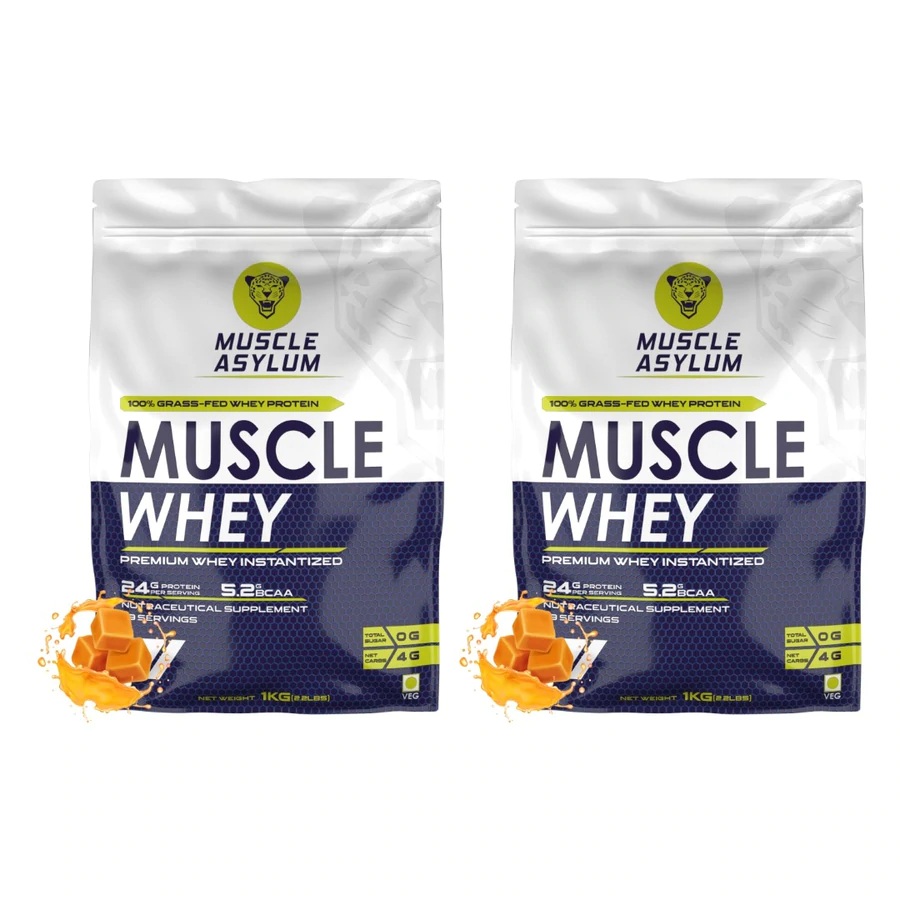 Muscle Asylum Muscle Whey Protein Powder - Double Chocolate, 1 KG