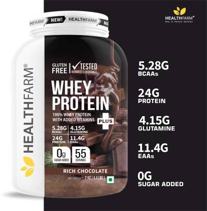 Image Of Healthfarm Elite Series Whey Protein,2 Kg, Rich Chocolate Beast Nutrition