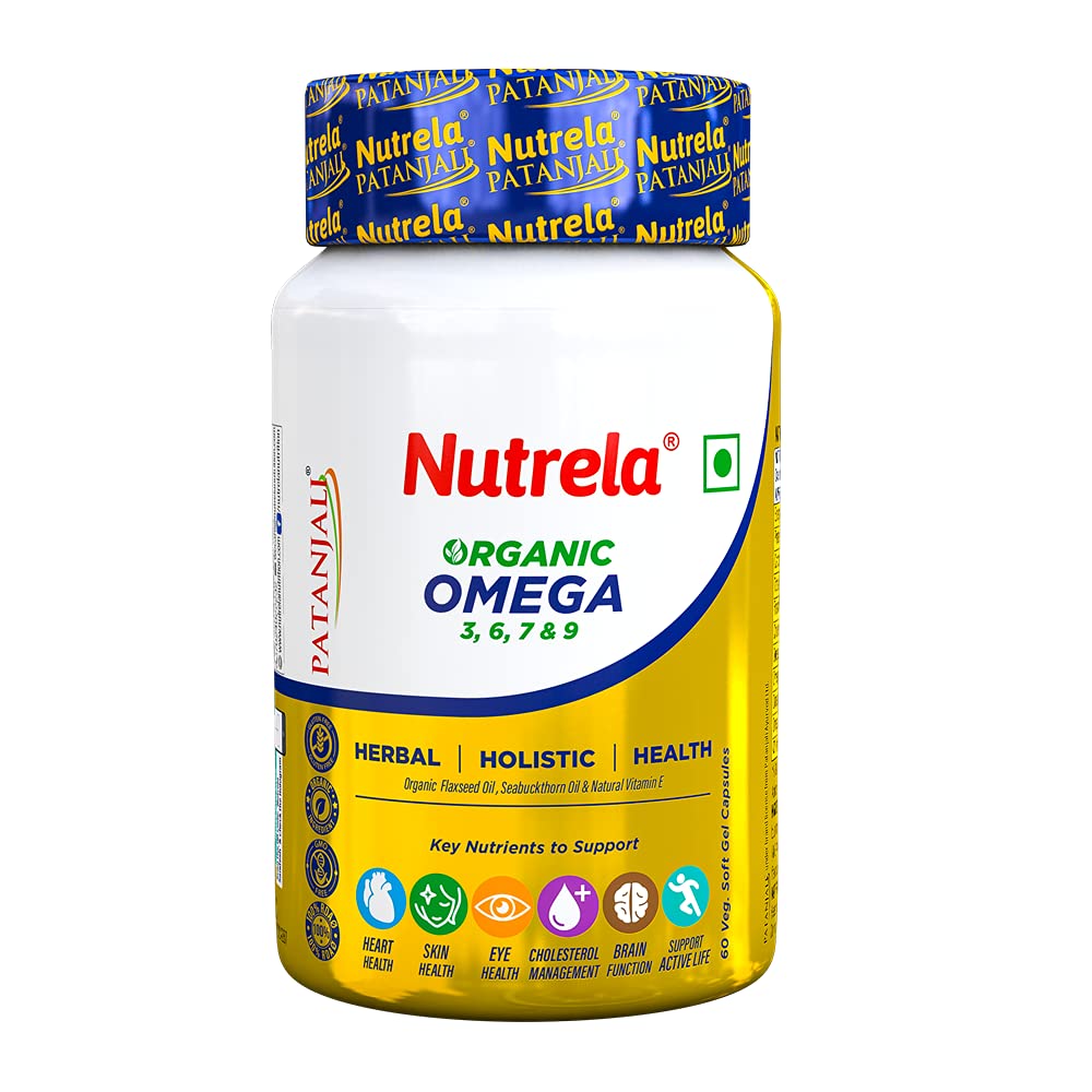 Image Of Patanjali Nutrela Organic Omega 3,6,7,9 Beast Nutrition