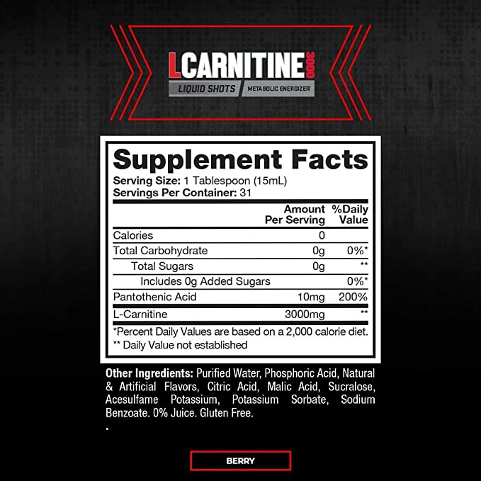 Image Of Prosupps L-Carnitine 3000 Stimulant Free Liquid Shots For Men And Women Beast Nutrition
