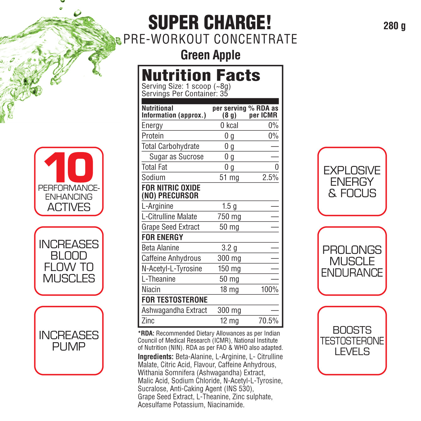 Image Of Labrada Super Charge Pre-Workout Concentrate Beast Nutrition