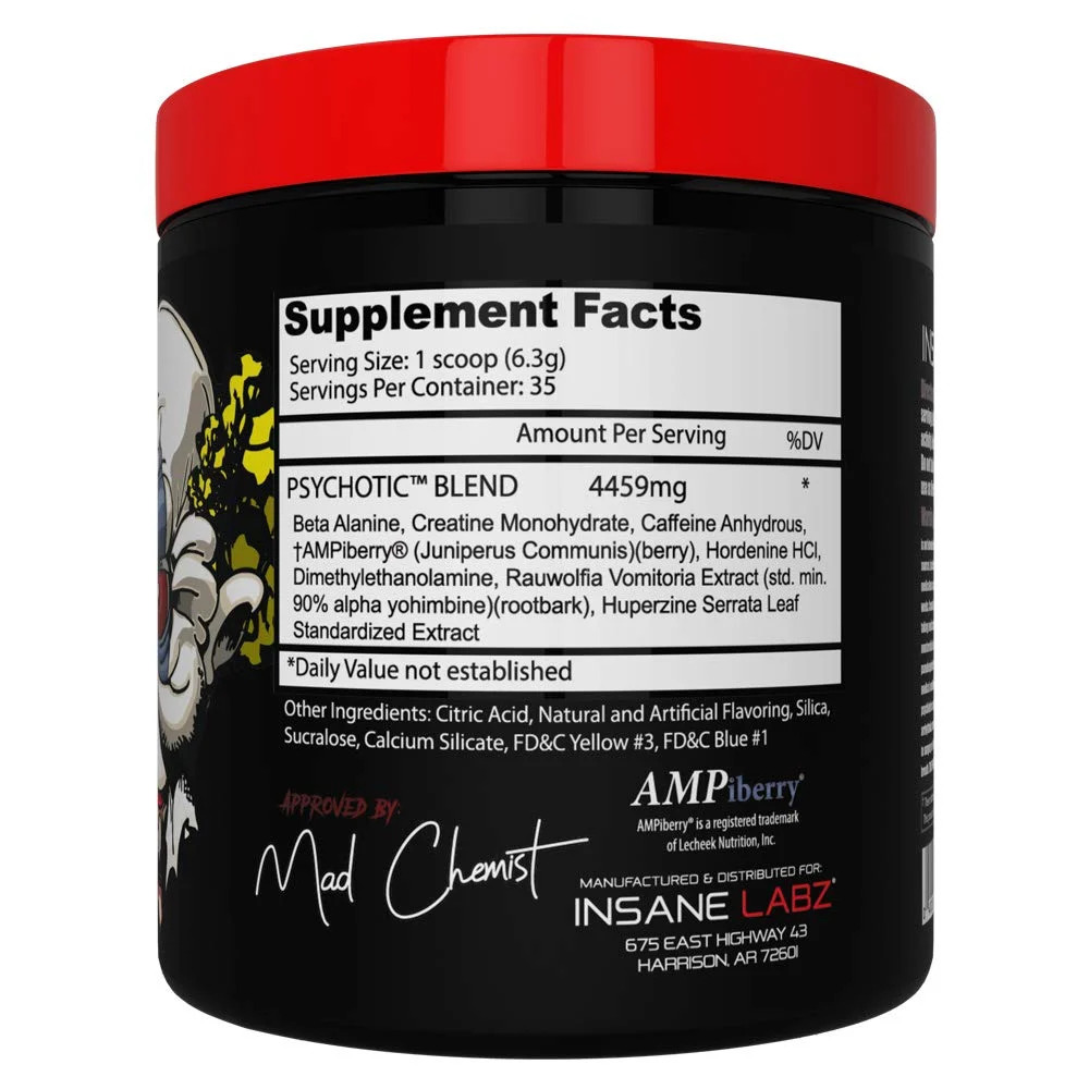 Image Of Insane Labz Psychotic Infused Pre-Workout Beast Nutrition